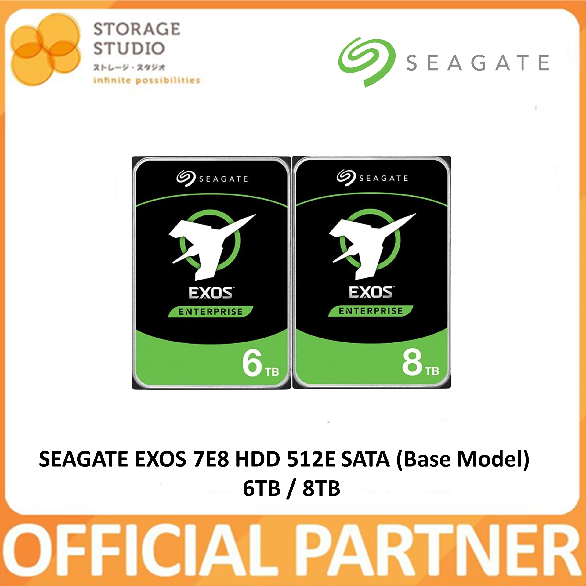 SEAGATE EXOS 7E8 HDD 512E SATA (Base Model)